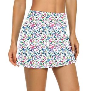 Tennis/golf skirt.  Soft and stretchy with bike shorts under.  Size medium